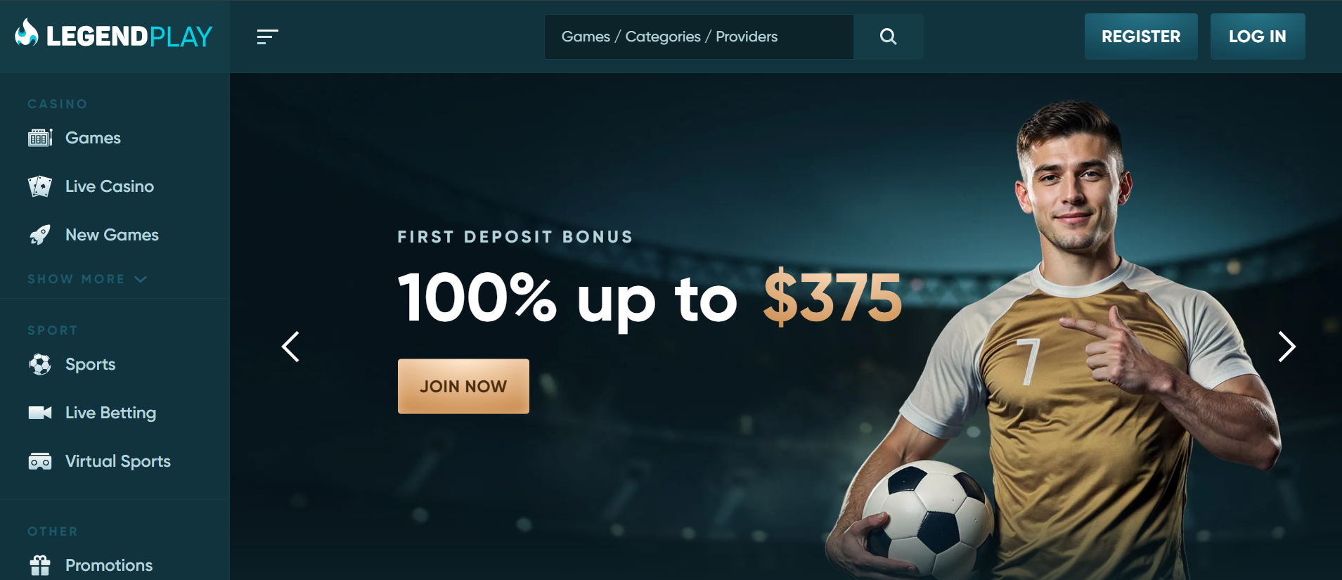 Legendplay casinosite